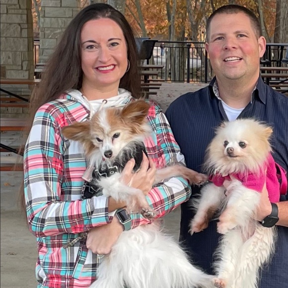 โญ๏ธHPx3โญ๏ธโข Plaid Cowl Neck Drawstring Hoodie w/ Thumb Holes - Picture 8 of 8